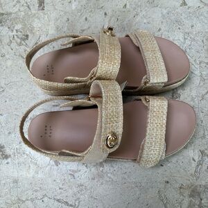 A New Day Jonie Raffia Strap Footbed Sandal Size 11